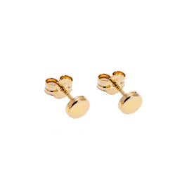 Boucles d'oreilles rondes en or 9 carats