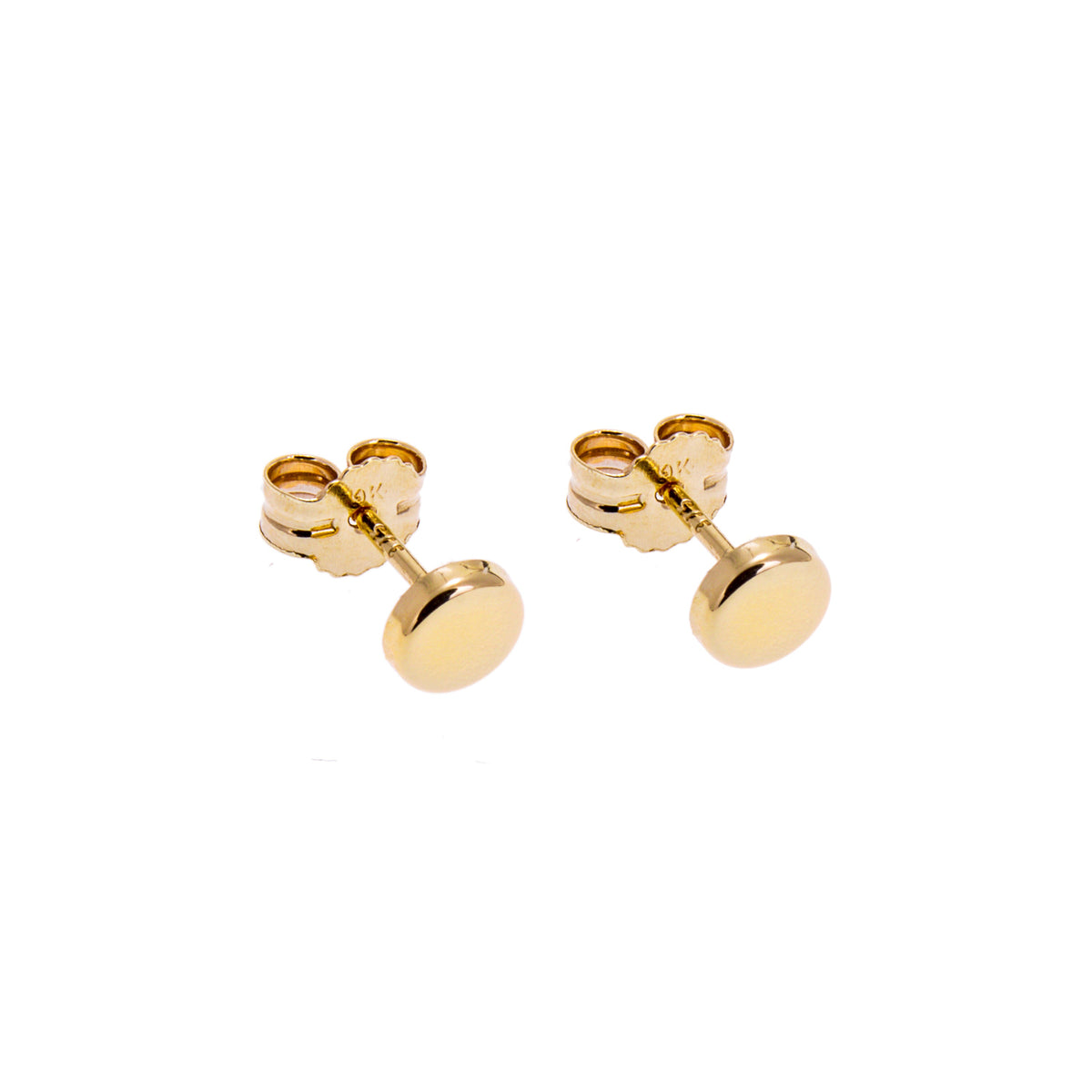 Boucles d'oreilles rondes en or 9 carats