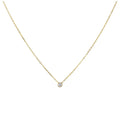 Collier en or 9 carats avec diamants de 0,03 carat, 40 cm