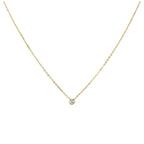 Collier en or 9 carats avec diamants de 0,03 carat, 40 cm