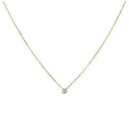 Collier en or 9 carats avec diamants de 0,03 carat, 40 cm