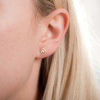 Boucles d'oreilles à tige spirale en or 9 carats