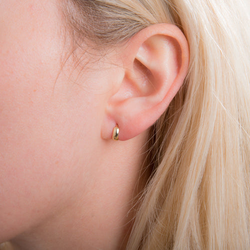 Boucles d'oreilles créoles en or 9 carats