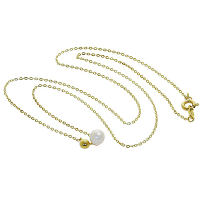 Collier de perles d'eau douce en or 9 carats