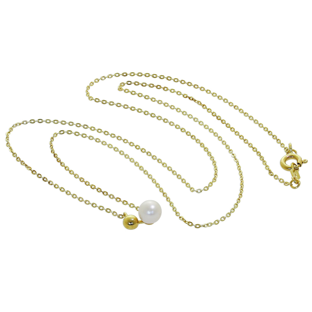 Collier de perles d'eau douce en or 9 carats