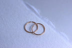 Boucles d'oreilles créoles en argent sterling plaqué or rose de 9 mm