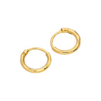 Boucles d'oreilles créoles en argent sterling plaqué or taille diamant 8-20 mm