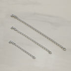 Chaîne d'extension en argent sterling de 5 à 10 cm avec fermoir à boulon