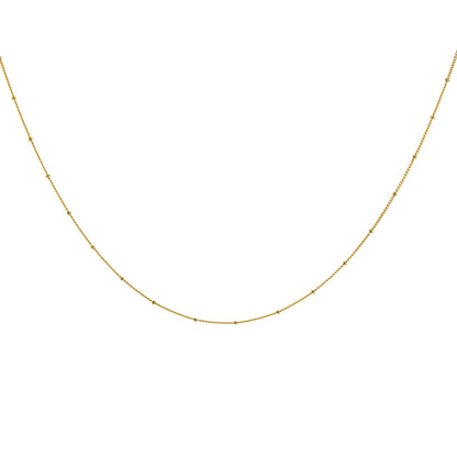 Collier ras du cou en argent sterling plaqué or avec perles taillées en diamant, rallonge de 30 à 61 cm