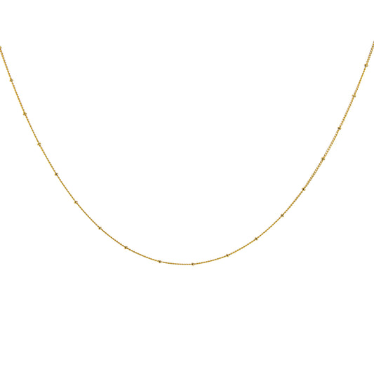 Collier ras du cou en argent sterling plaqué or avec perles taillées en diamant, rallonge de 30 à 61 cm