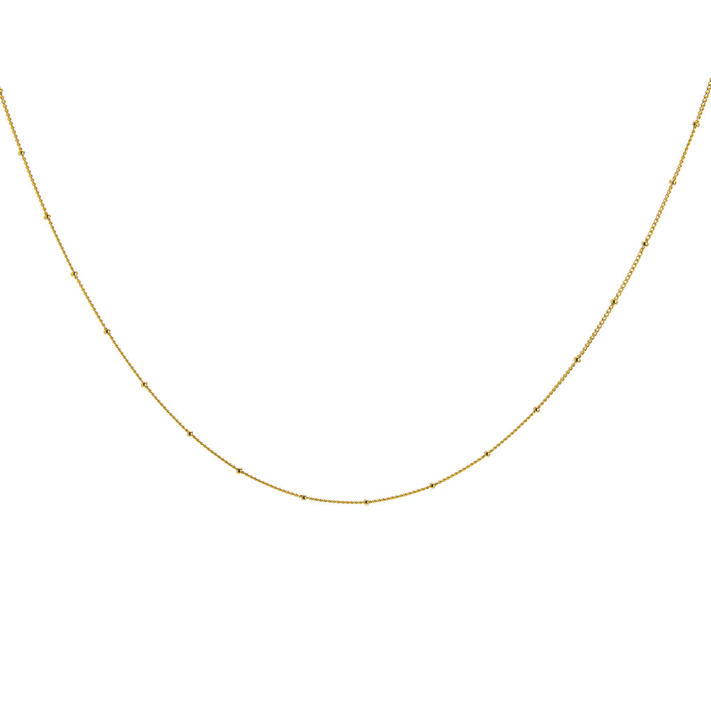 Collier ras du cou en argent sterling plaqué or avec perles taillées en diamant, rallonge de 30 à 61 cm