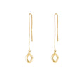 Boucles d'oreilles à tige en argent sterling plaqué or