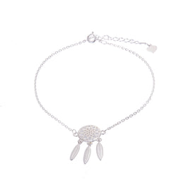 Bracelet réglable attrape-rêves en argent sterling
