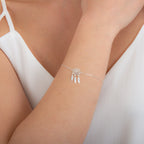 Bracelet réglable attrape-rêves en argent sterling