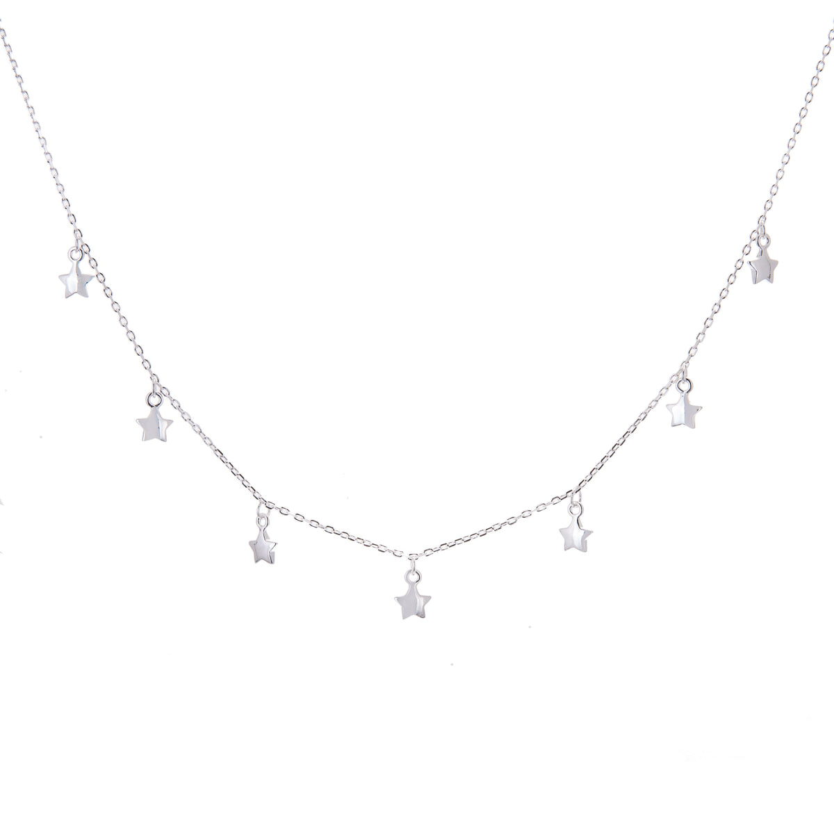 Collier multi-étoiles en argent sterling