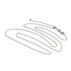 Chaîne à pendentif coulissante réglable en argent sterling jusqu'à 60 cm