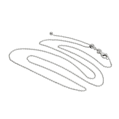 Chaîne à pendentif coulissante réglable en argent sterling jusqu'à 24 pouces