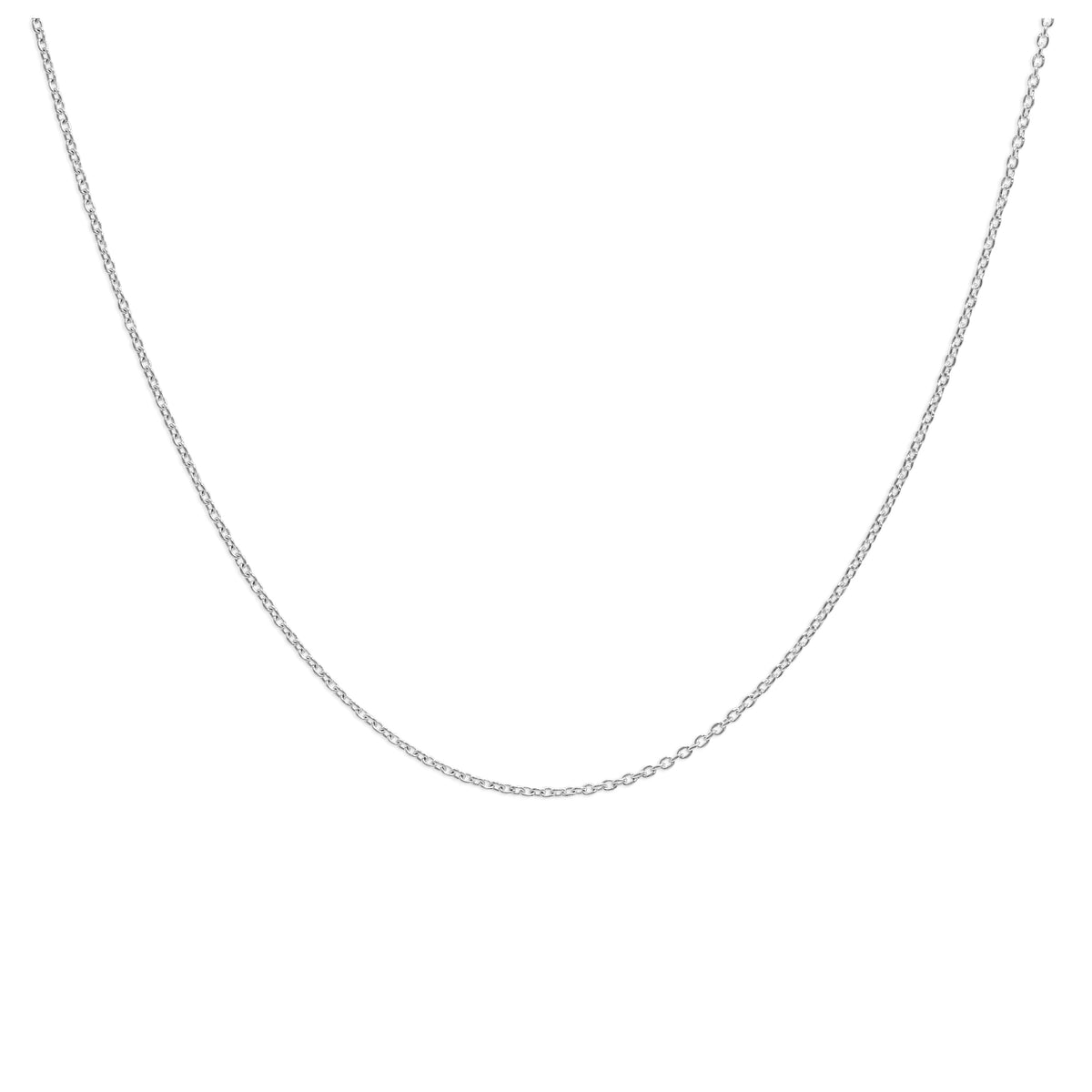 Chaîne à pendentif coulissante réglable en argent sterling jusqu'à 60 cm