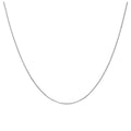Chaîne à fermoir coulissant en argent sterling de toutes tailles jusqu'à 60 cm