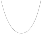 Chaîne à fermoir coulissant en argent sterling de toutes tailles jusqu'à 60 cm