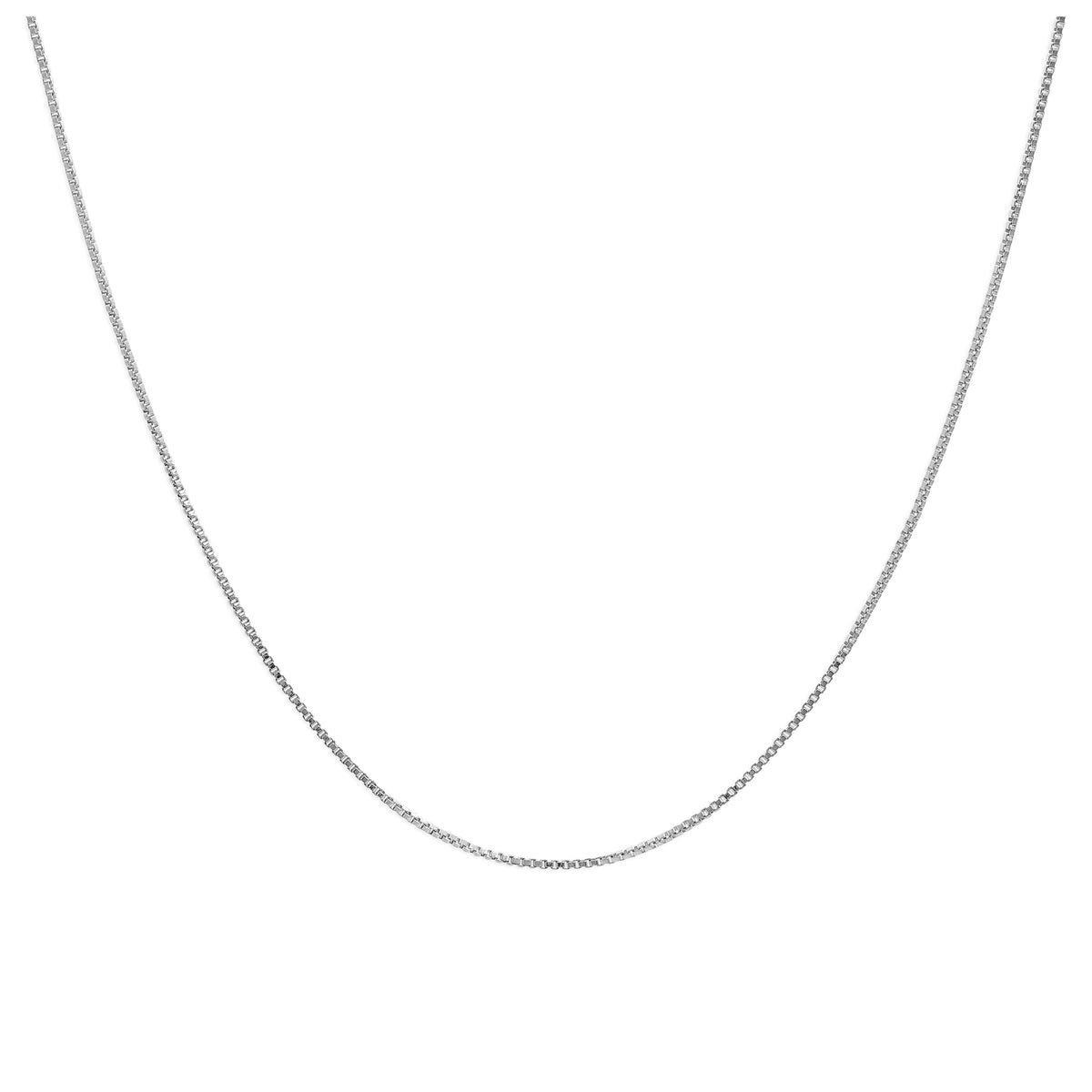 Chaîne à fermoir coulissant en argent sterling de toutes tailles jusqu'à 60 cm