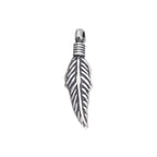 Breloque plume en argent sterling