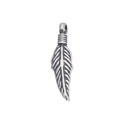 Breloque plume en argent sterling