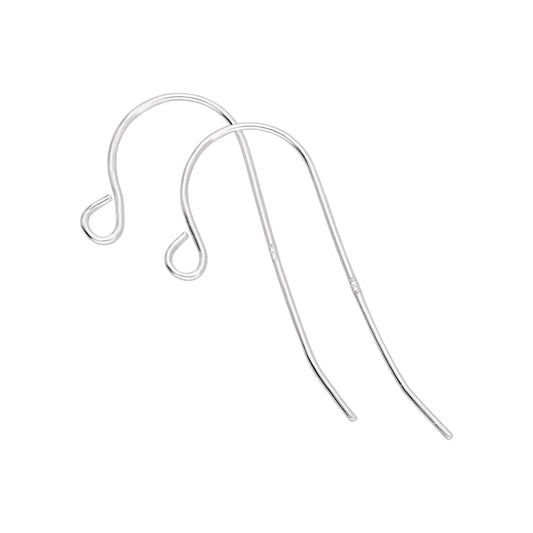 Fils de boucles d'oreilles unis en argent sterling