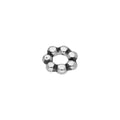 Petite breloque en argent sterling avec perle d'espacement pour bague perlée