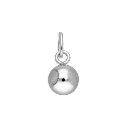 Breloque boule en argent sterling de 6 mm