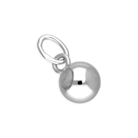 Breloque boule en argent sterling de 6 mm