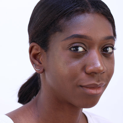 Boucles d'oreilles grimpantes à longue barre en argent sterling