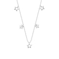 Collier étoiles en argent sterling de 45 cm