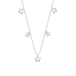 Collier étoiles en argent sterling de 45 cm
