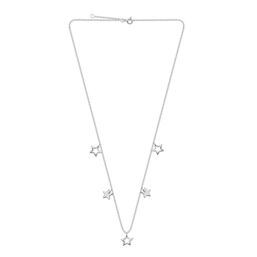 Collier étoiles en argent sterling de 45 cm