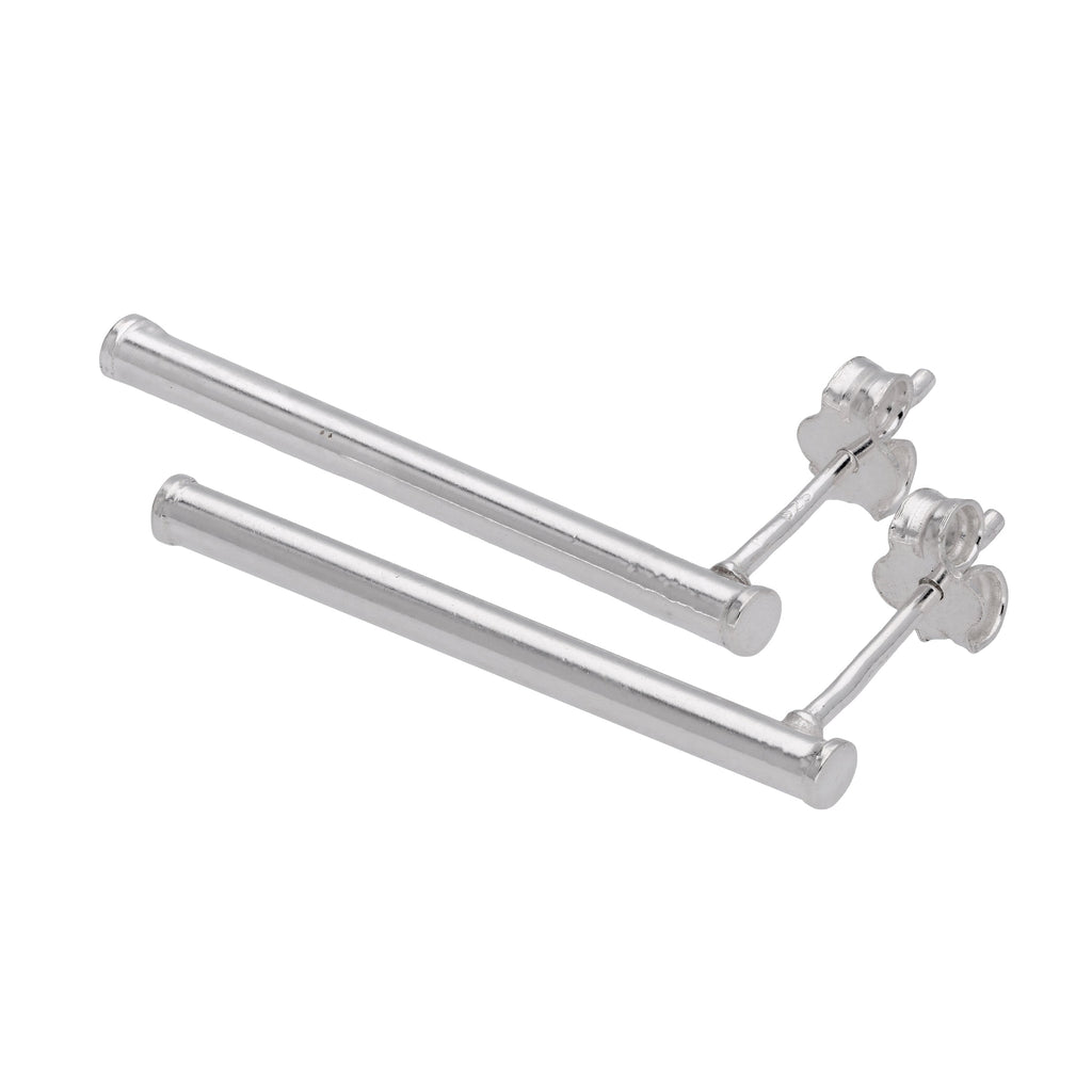 Boucles d'oreilles à tige longues en argent sterling