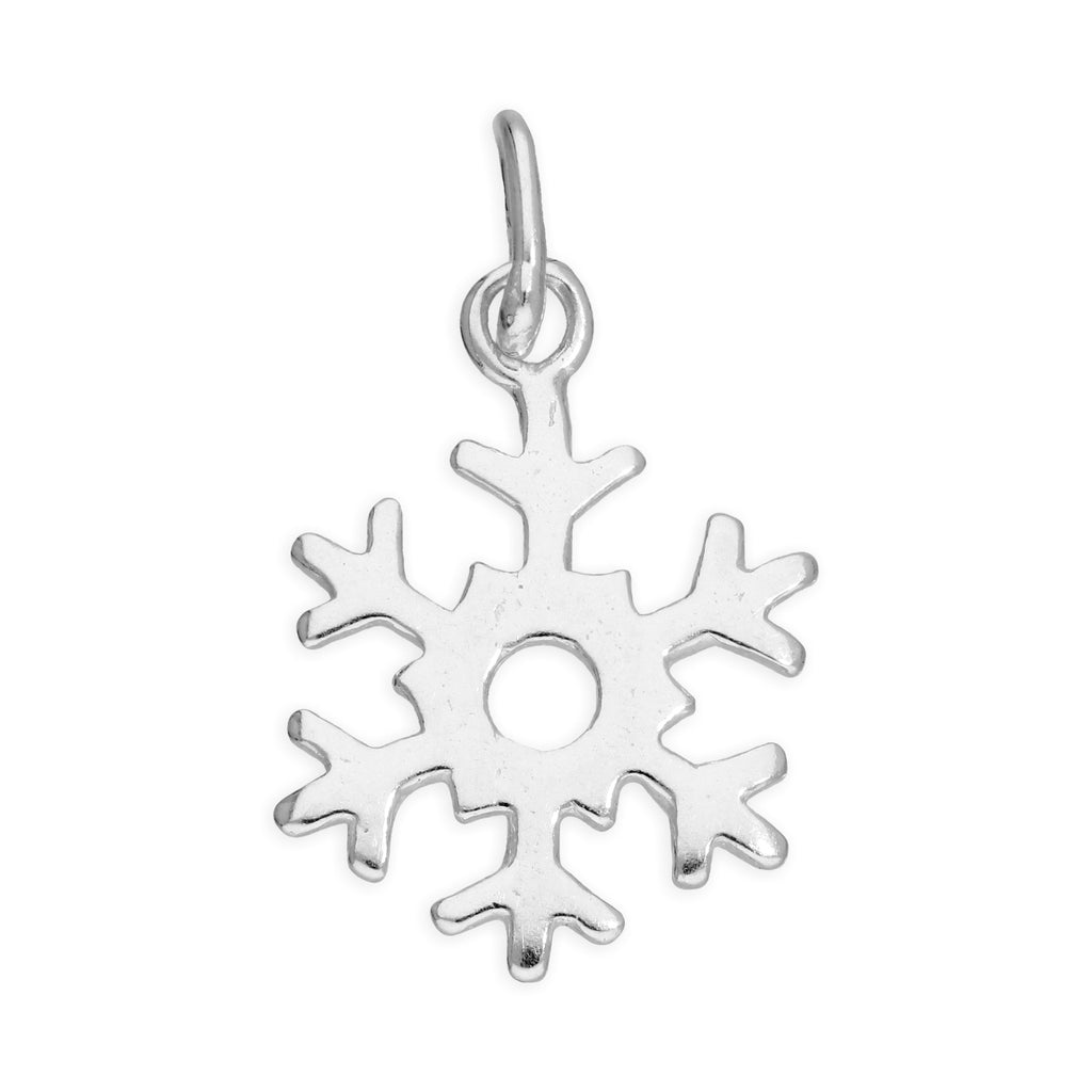 Breloque flocon de neige en argent sterling