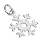 Breloque flocon de neige en argent sterling
