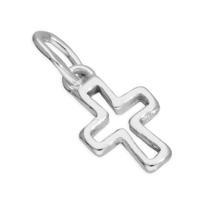 Petite breloque en argent sterling en forme de croix