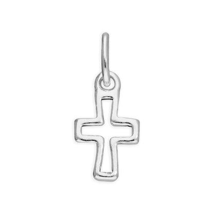 Petite breloque en argent sterling en forme de croix