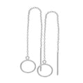 Boucles d'oreilles pendantes minimalistes en argent sterling avec fil métallique