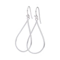 Boucles d'oreilles pendantes minimalistes en argent sterling en forme de larme