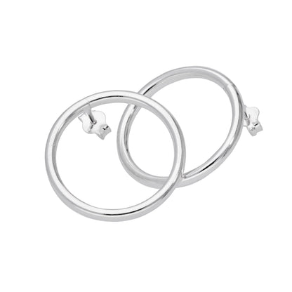 Boucles d'oreilles créoles à gros cercles en argent sterling de 20 mm