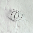 Boucles d'oreilles créoles à gros cercles en argent sterling de 20 mm