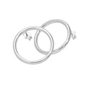 Boucles d'oreilles créoles à gros cercles en argent sterling de 20 mm