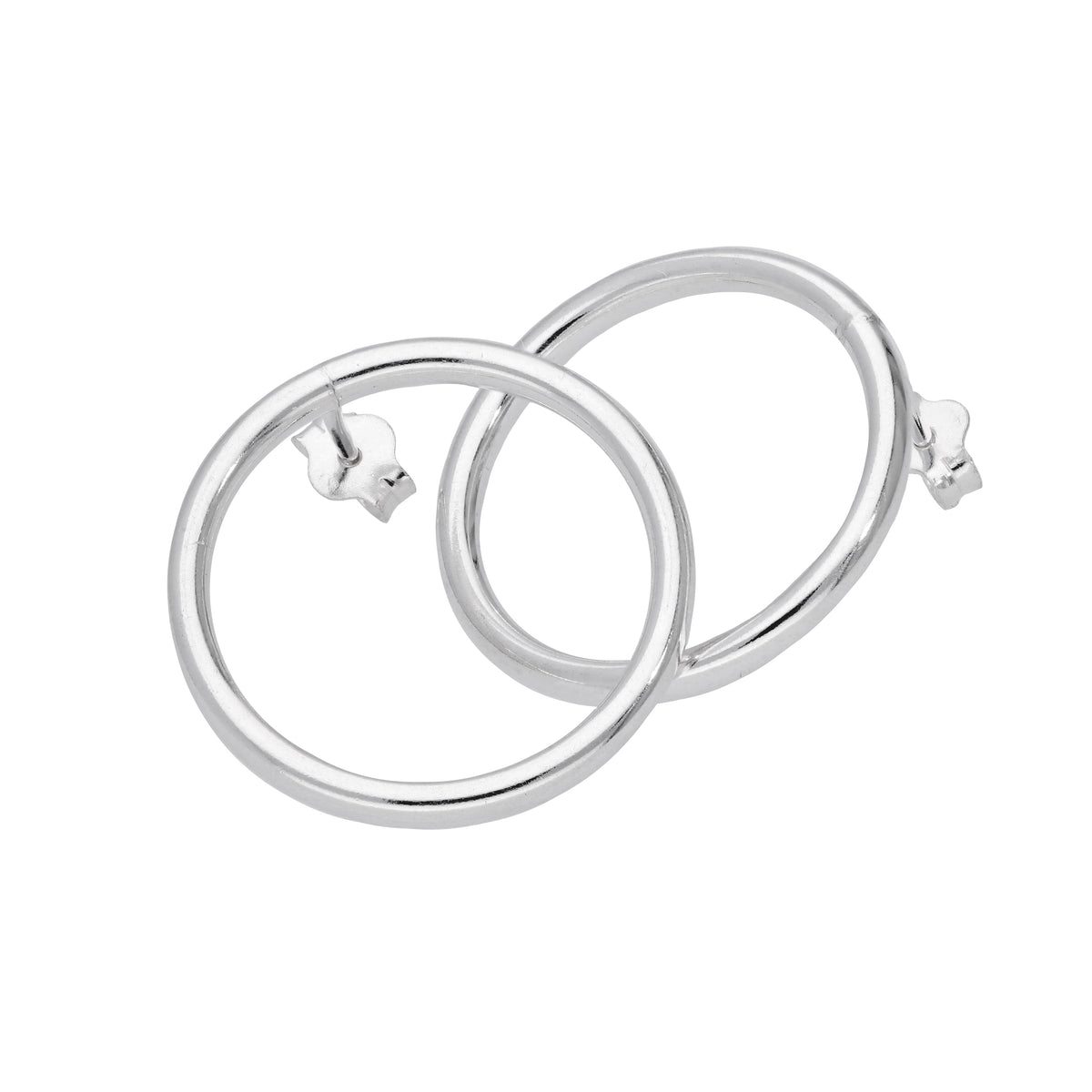 Boucles d'oreilles créoles à gros cercles en argent sterling de 20 mm