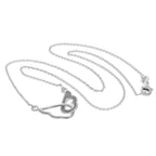 Collier ailes d'ange entrelacées en argent sterling