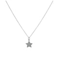 Collier avec pendentif étoile givrée en argent sterling