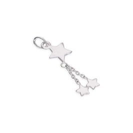 Breloque pendante multi-étoiles en argent sterling