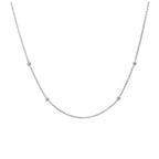 Collier à chaîne à boules en argent sterling de 40 cm